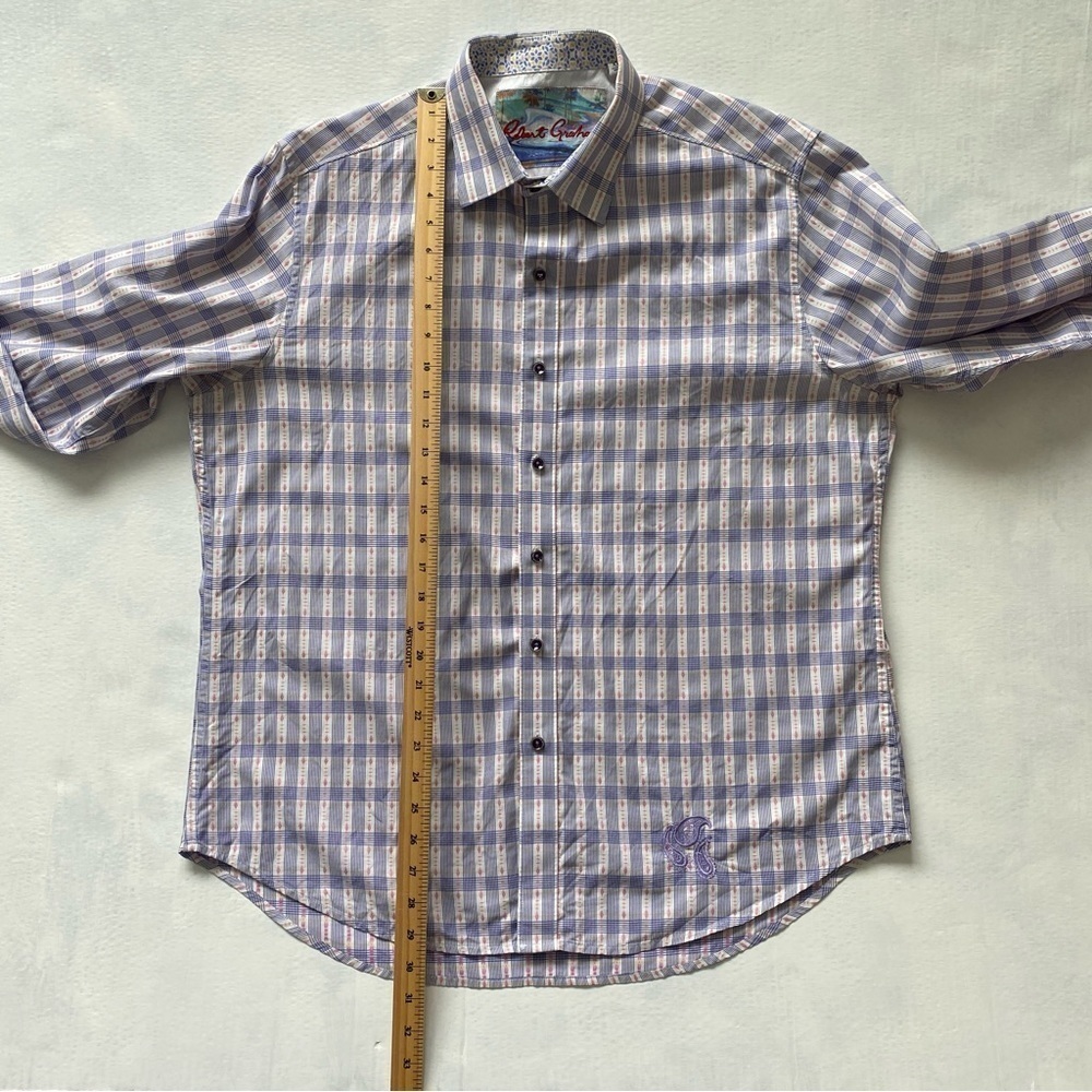 Robert Graham Classic Fit Button Up Shirt Flip Cuffs Mens XL Plaid - Picture 15 of 15